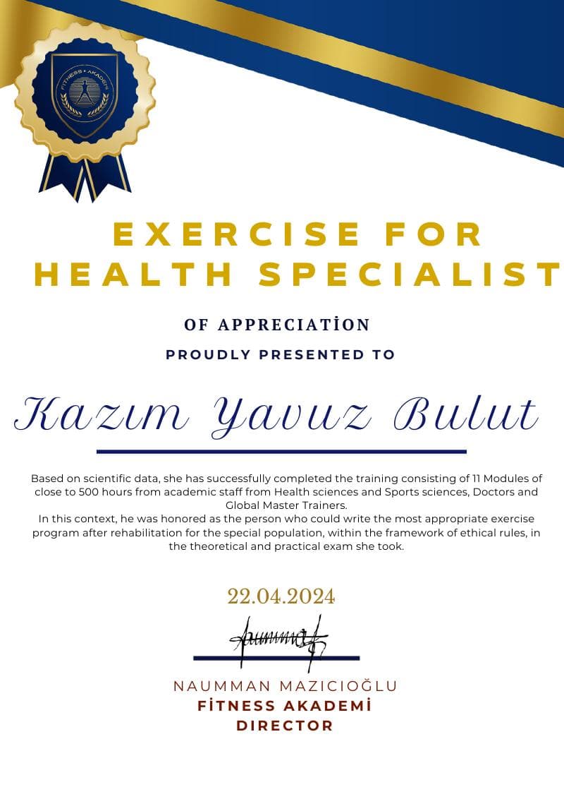 Exercise for Health Specialist
